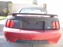 2000 FORD MUSTANG BASE BURGUNDY CONVERTABLE 3.8L AT F19053